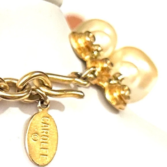 Carolee Original Necklace Romantic Faux Rich Double strand Pearl Necklace Unisex - Picture 5 of 11